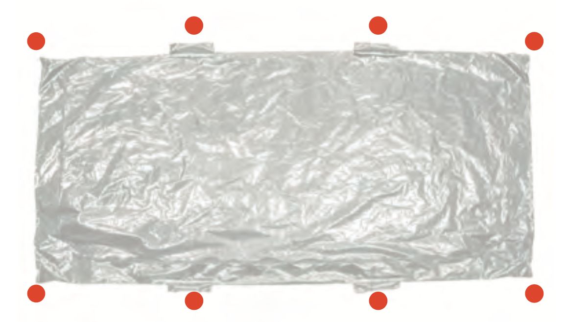 8 handle emergency response body bag