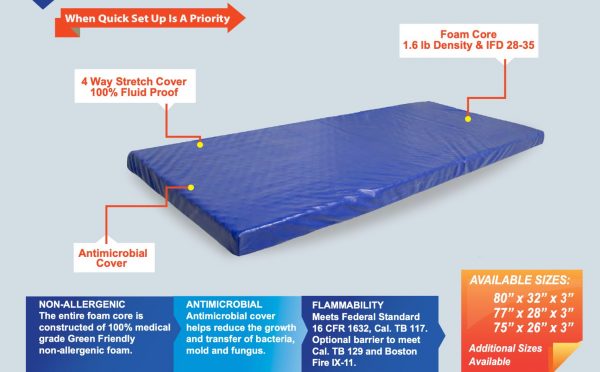 Emergency Response Cot Mattress